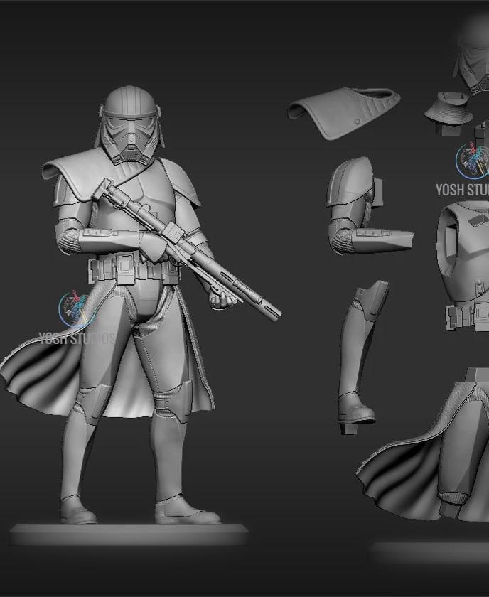 Purge Trooper Statue Pose 2 3d Print File STL 3d model