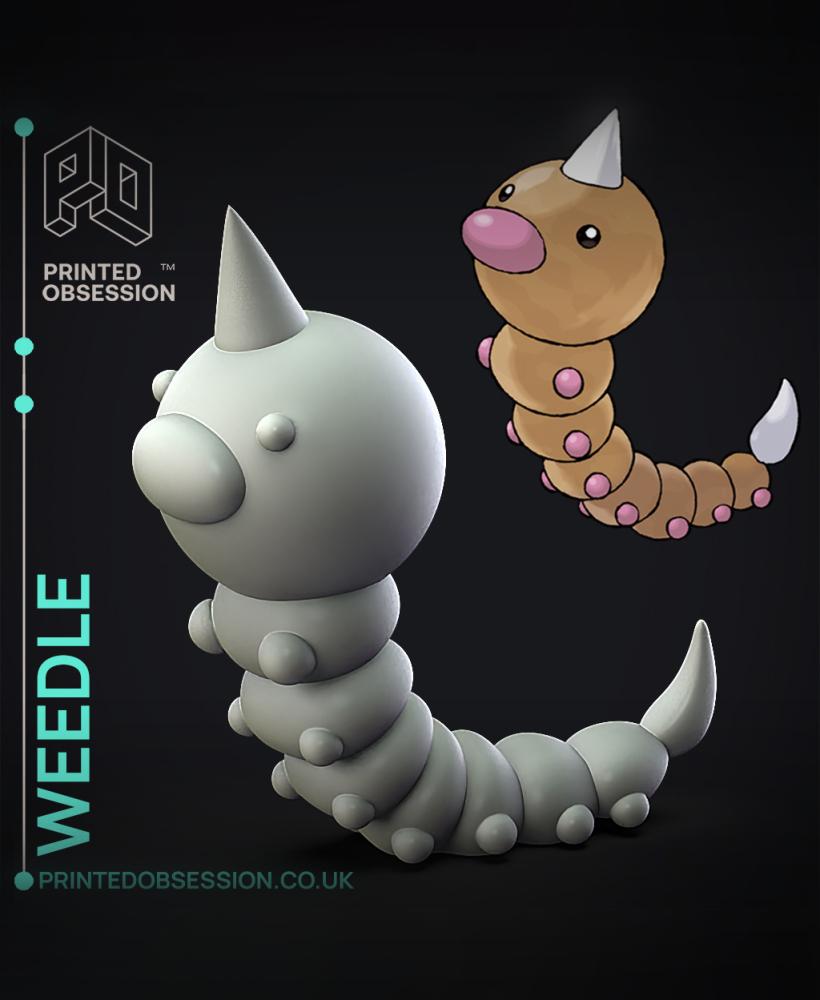 Weedle - Pokemon - Fan Art 3d model