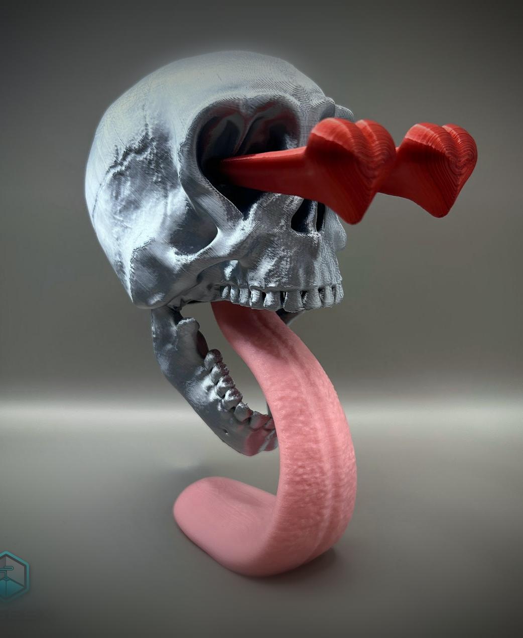 Skull In Love 3d model