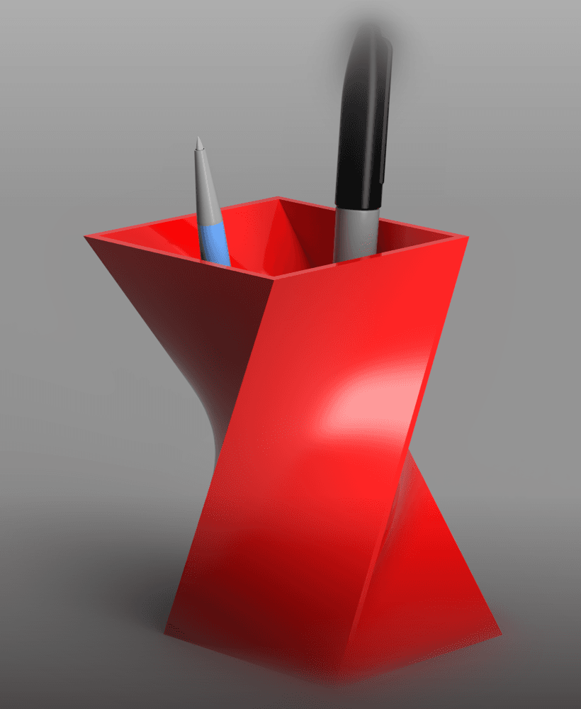 Twisted Diamond Vase 3d model