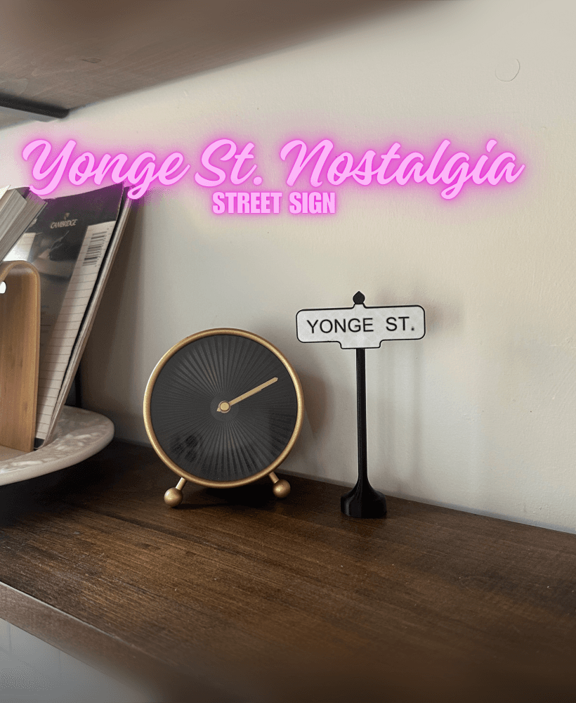 Yonge St. Nostalgia Street Sign 3d model