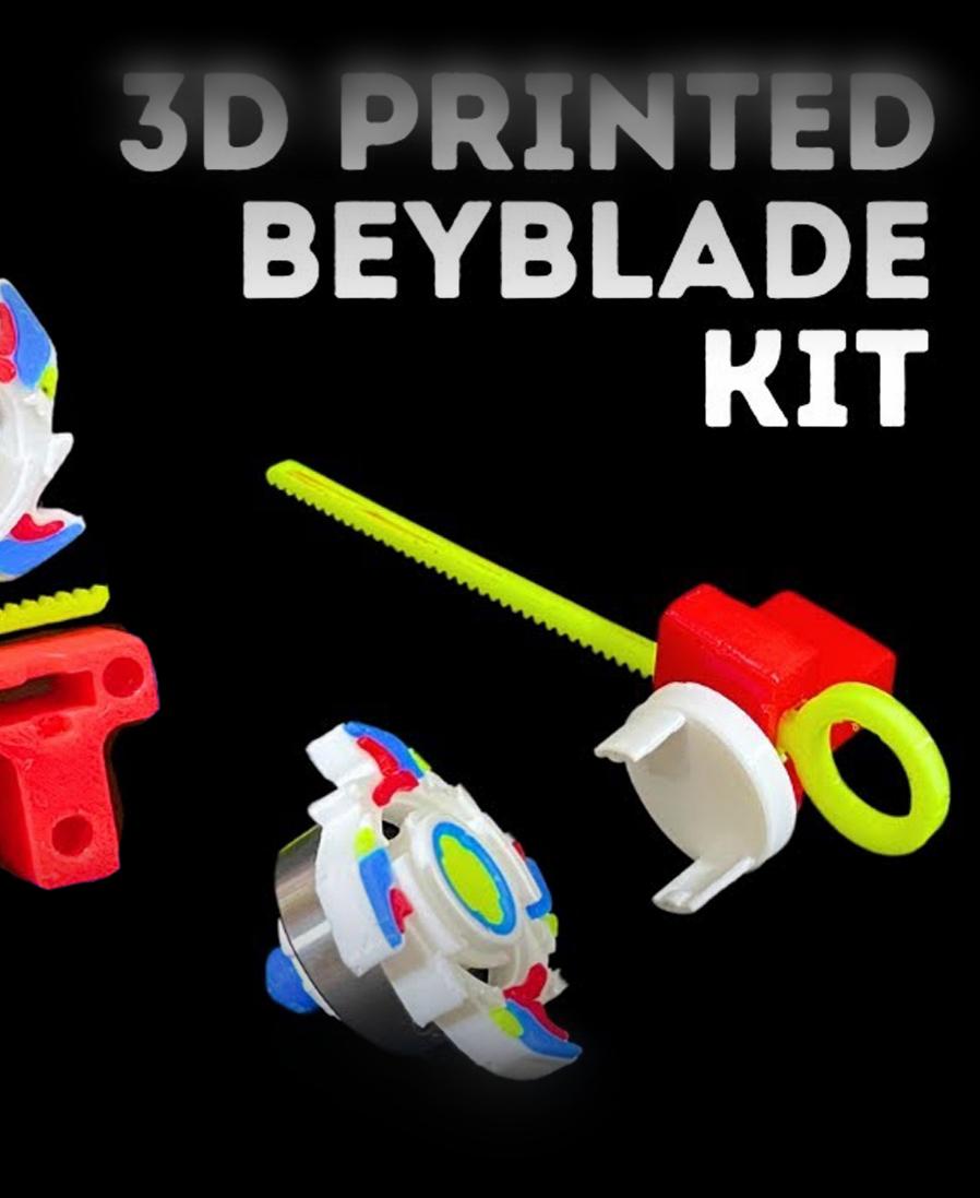 3D printable Bayblade by Toast - Adjusted individual pieces 3d model