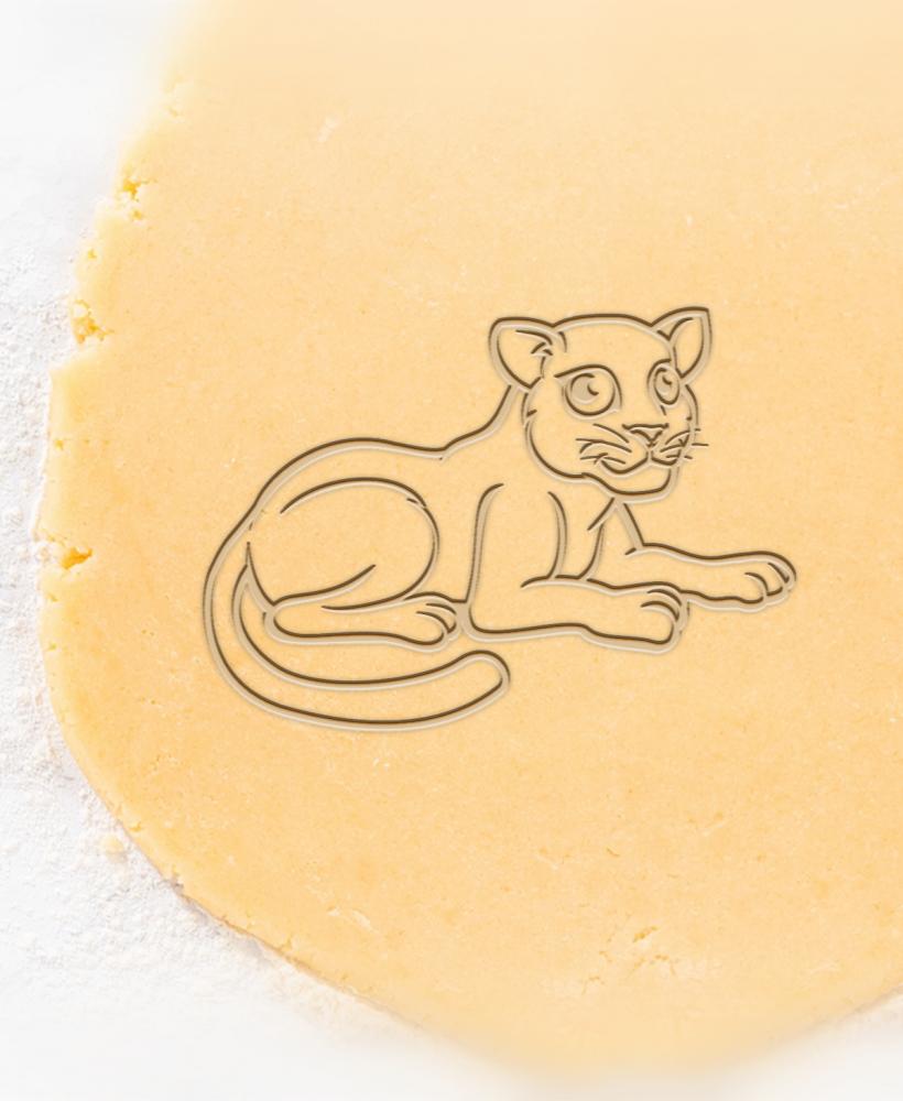 Puma Cookie Cutter, Biscuit Cutter 3d model