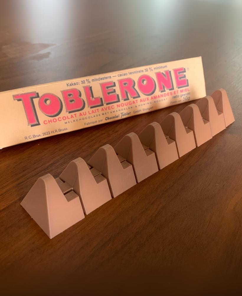 Flexy Toblerone Candy Bar 3d model