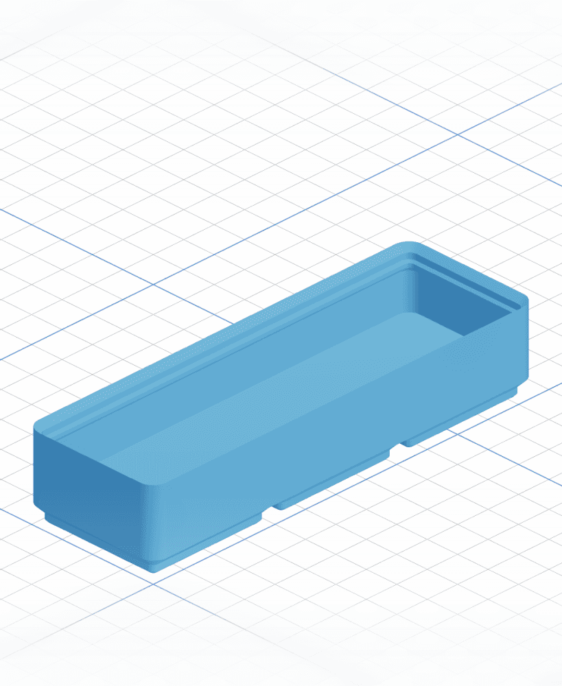 Gridfinity | Bin | Box | 3 x N x 3 3d model