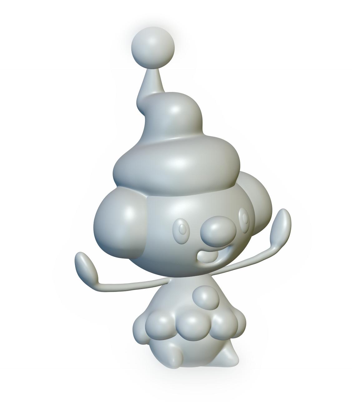 Pokemon Mime Jr #439 - Optimized for 3D Printing 3d model