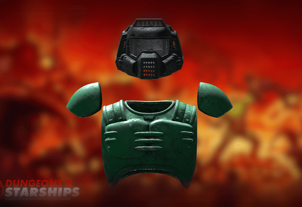 Doomguy Classic Armor - Doom 3d model