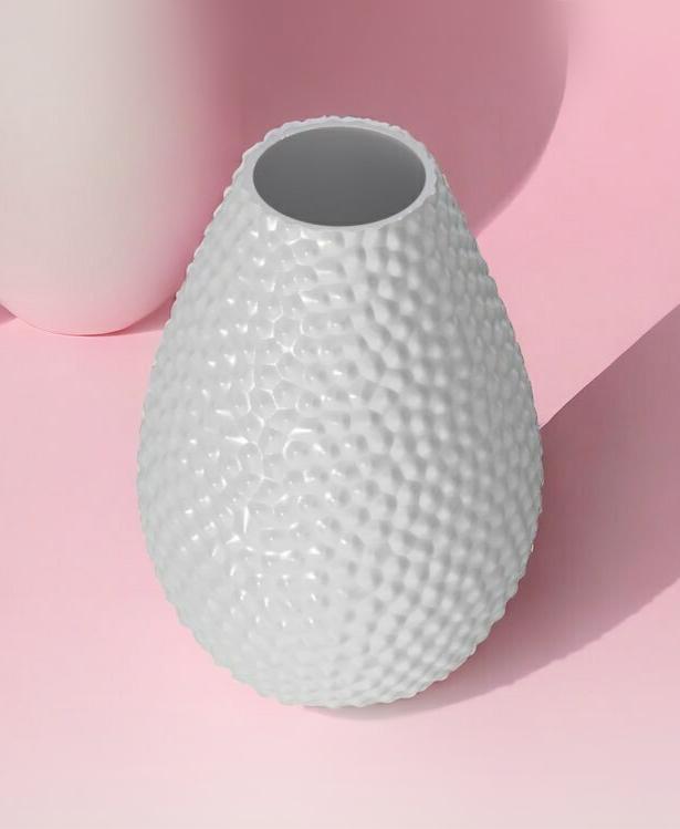Drop bubbly textured vase / planter 3d model