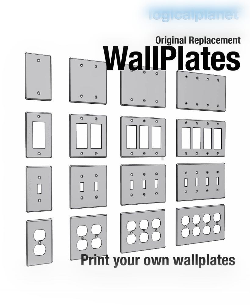 WallPlate replacements 3d model