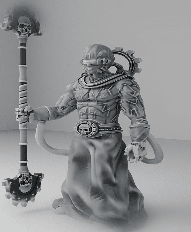 Adeptus mechanicus - Fulgurite electro priest warrior 1 W40K 3d model