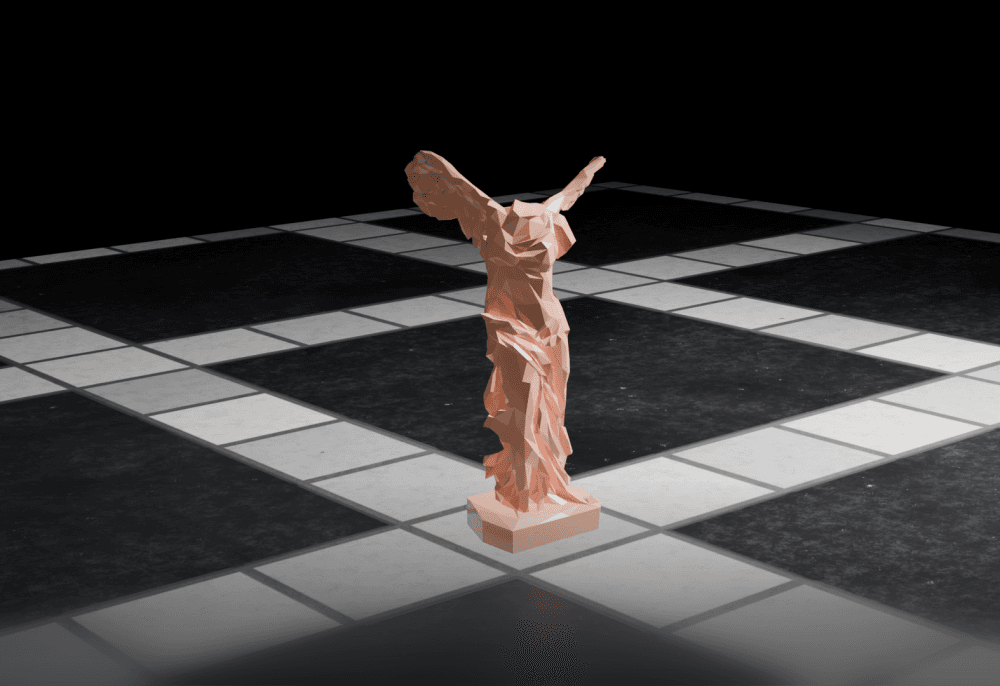 Winged Victory LowPoly 3d model