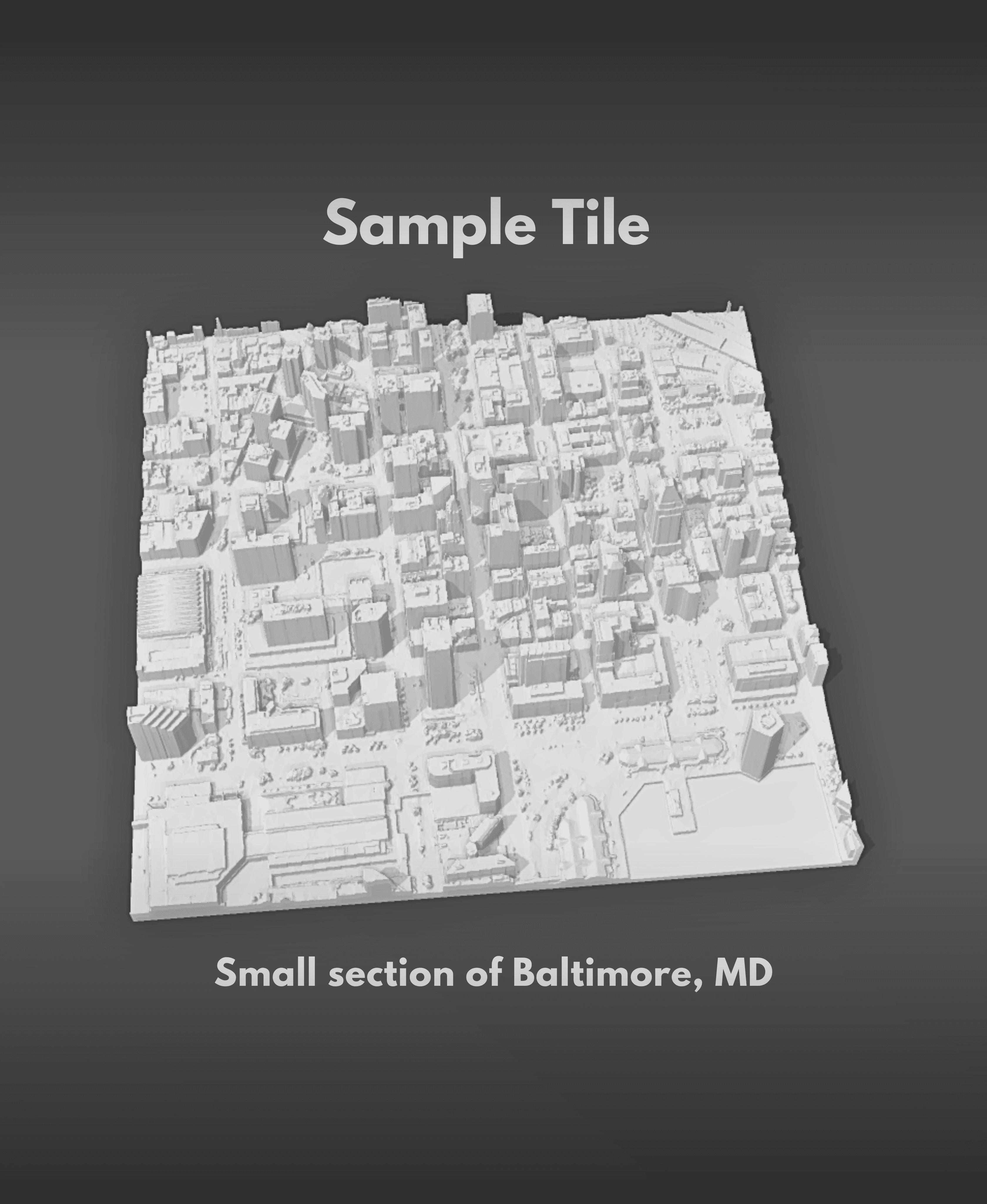 Baltimore, MD_Sample_Section.stl 3d model