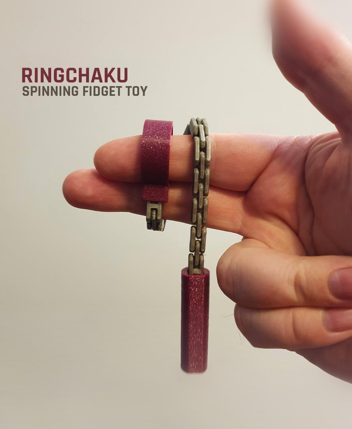 Ringchaku Spinning Fidget Toy 3d model