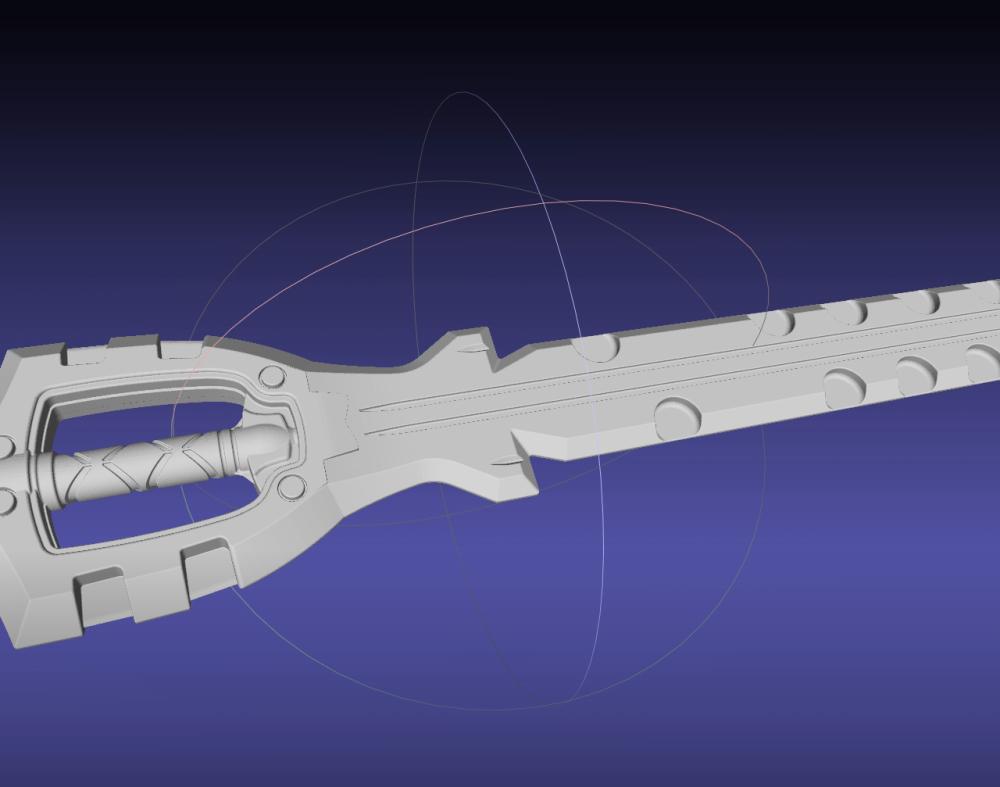 Kingdom Hearts Braveheart Keyblade Assembly 3d model