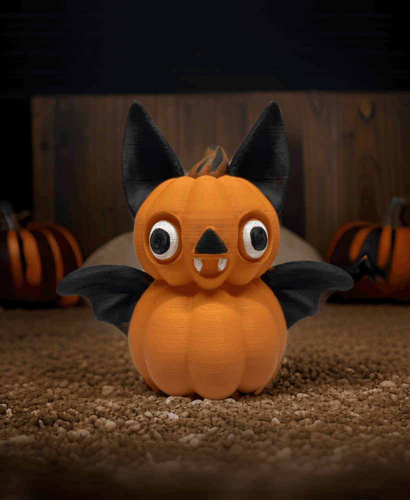 Pumpkin Bat - Pumpkin Sky Puppy 3d model