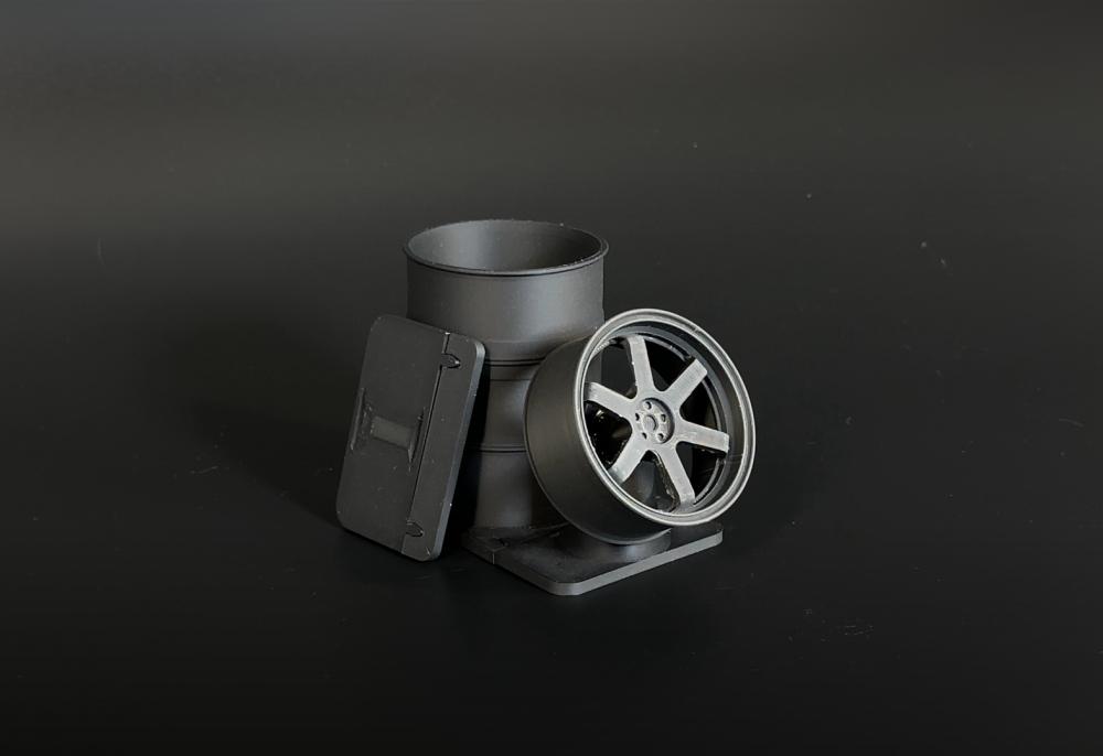 V5 Modular Wheel Pen Holder - TE37 Style 3d model