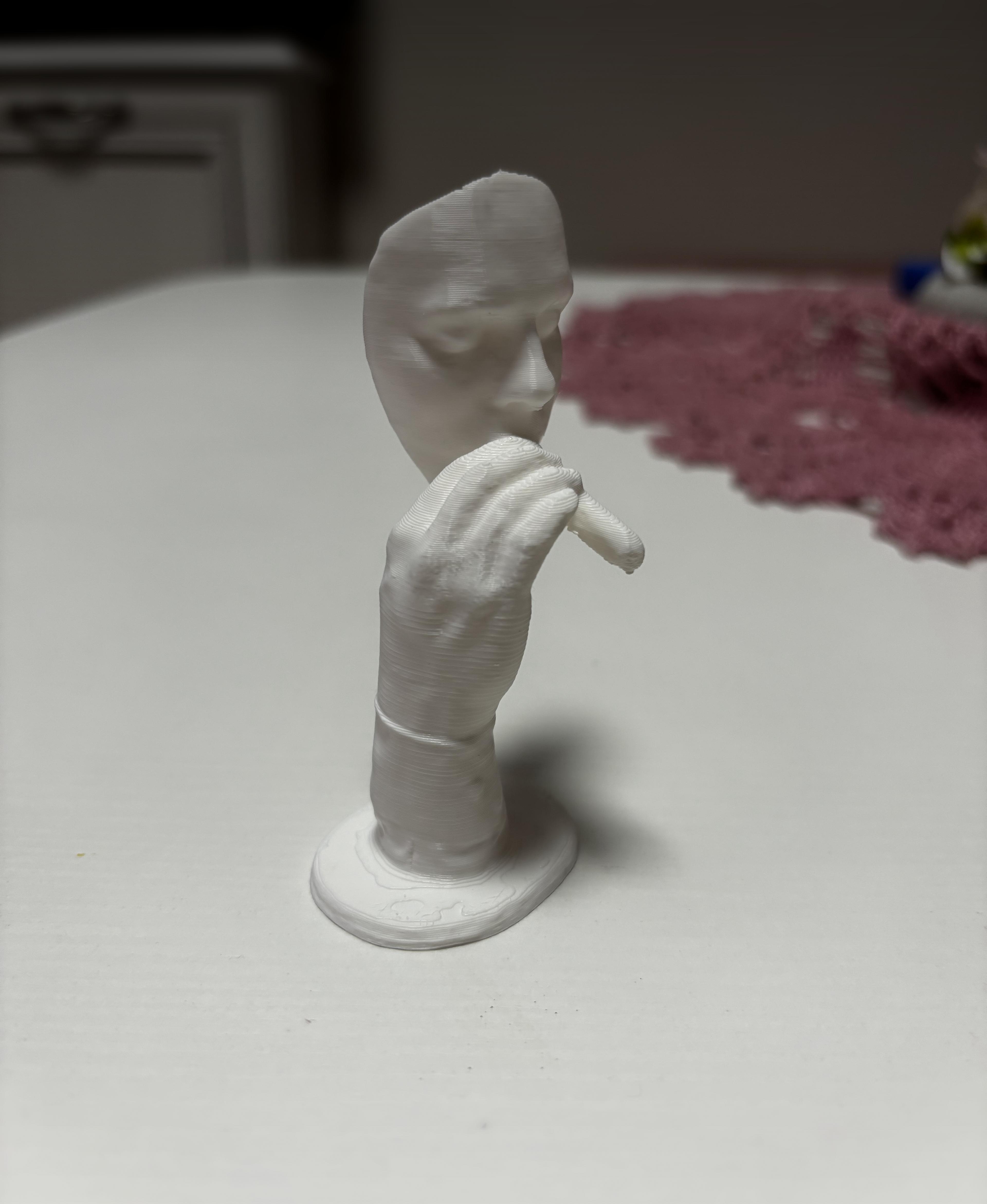 Smoking person decoration 3d model