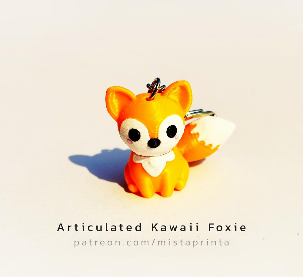 Articulated Kawaii Foxie 3d model