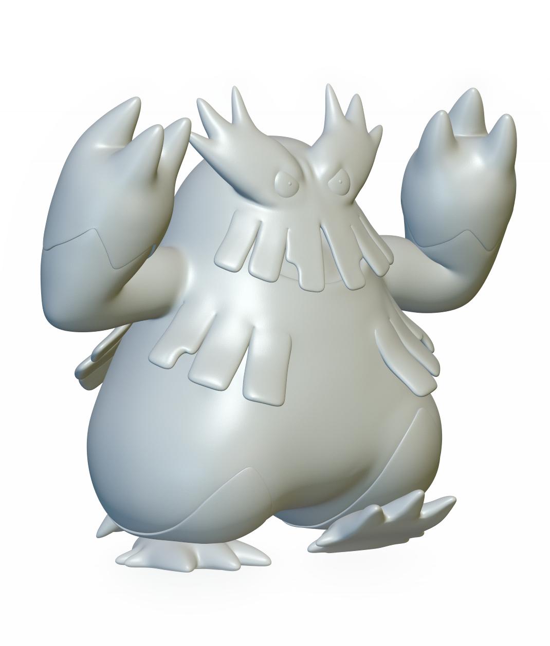 Pokemon Abomasnow #460 - Optimized for 3D Printing 3d model