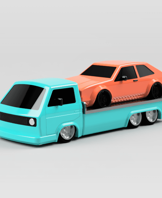 T3 CAR HAULER 3d model