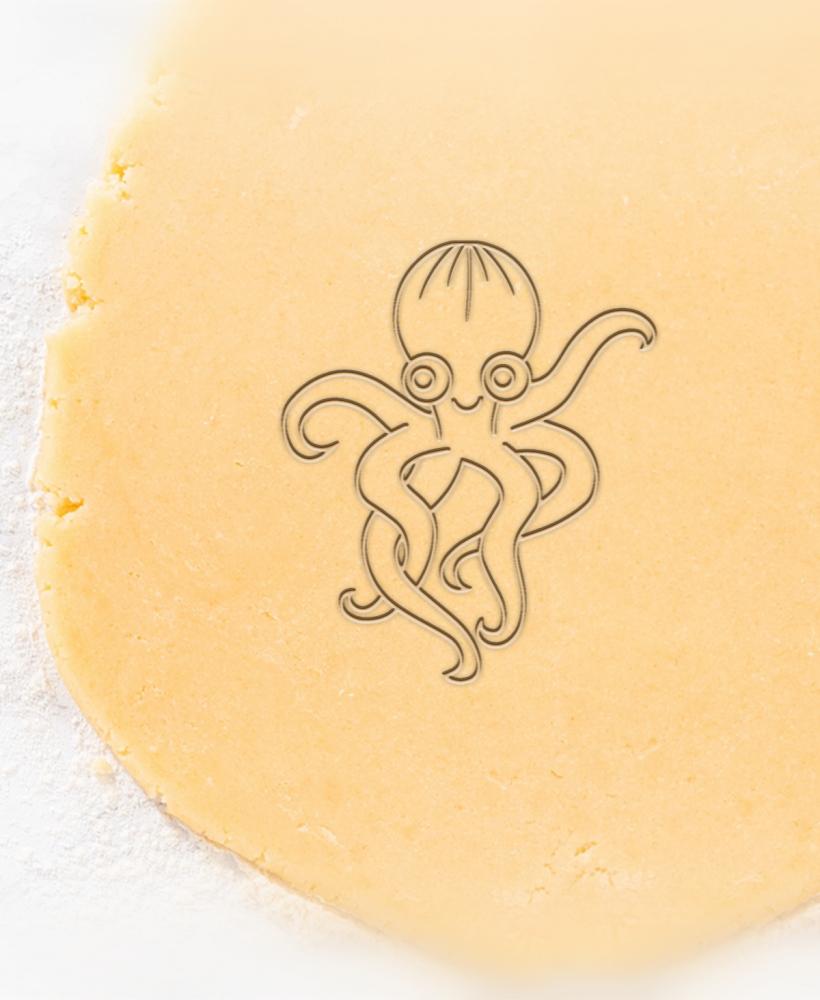 Octopus Cookie Cutter, Biscuit Cutter 3d model