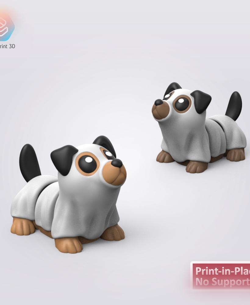 Halloween Flexi Dog 3d model