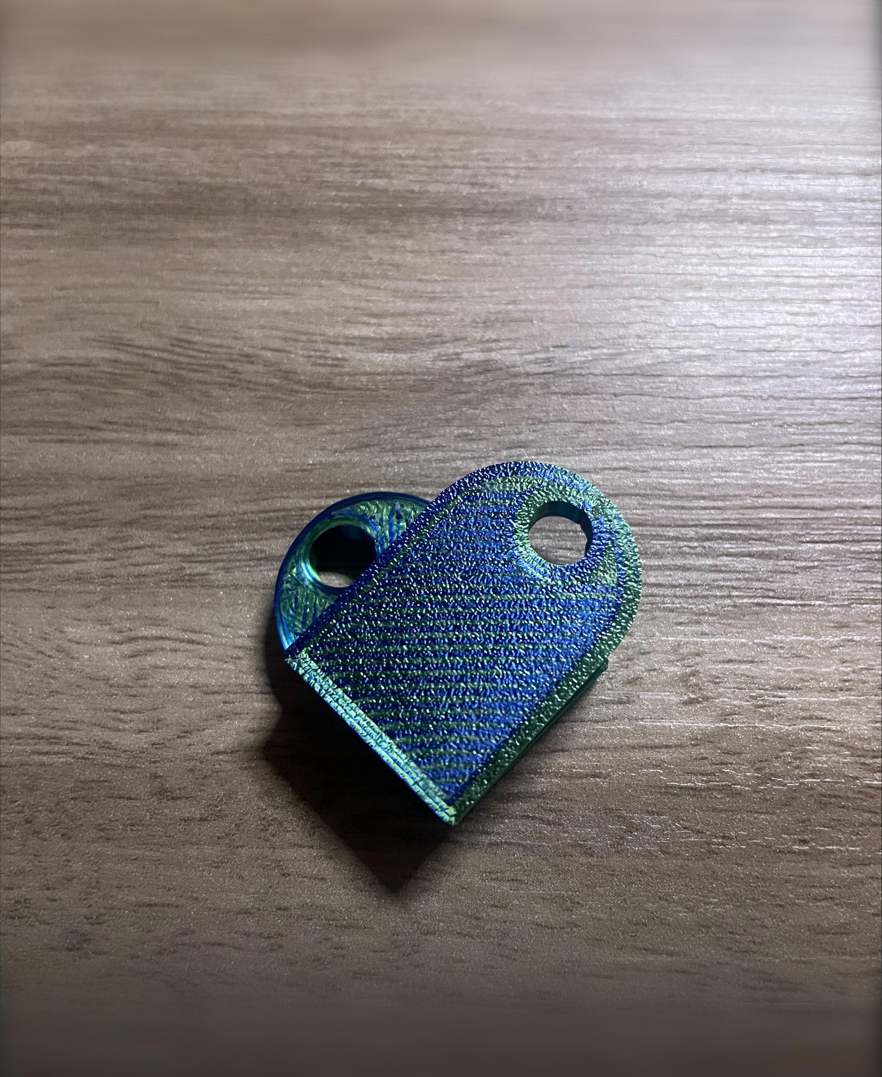 heart key chain  3d model