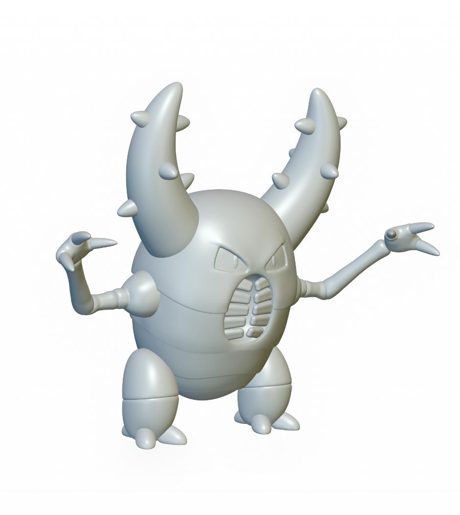 Pokemon Pinsir #127 - Optimized for 3D Printing 3d model
