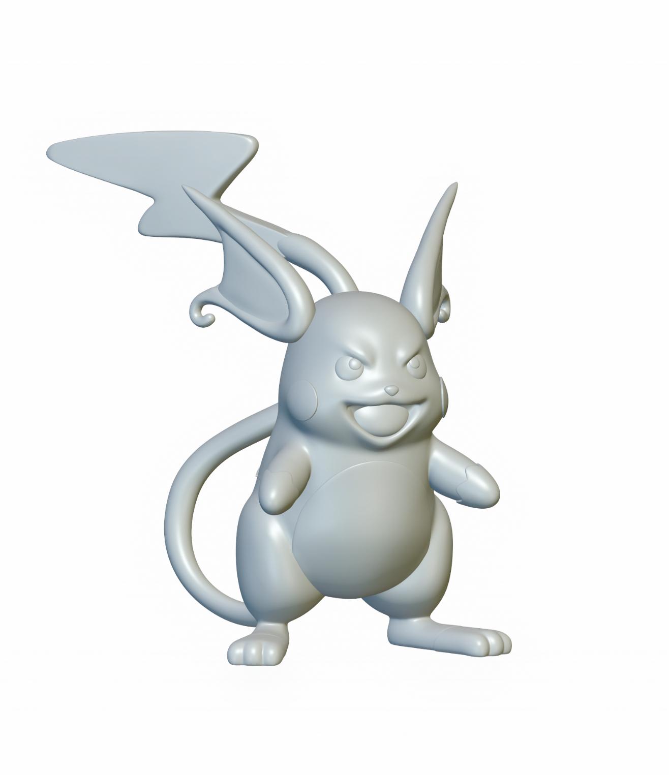 Pokemon Raichu #26 - Optimized for 3D Printing 3d model