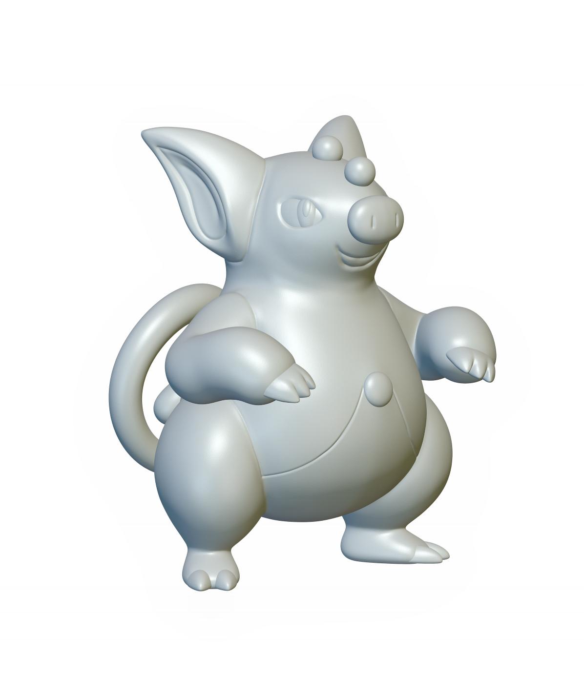 Pokemon Grumpig #326 - Optimized for 3D Printing 3d model