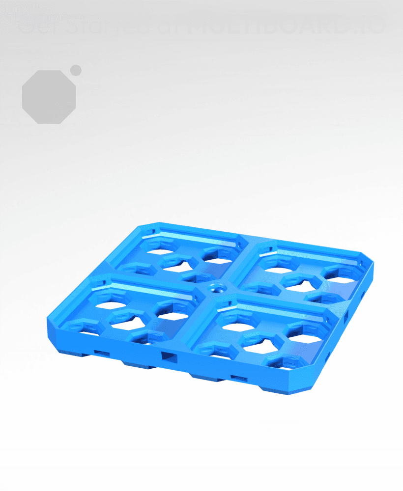 2x2 - Multibin Base Plate 3d model