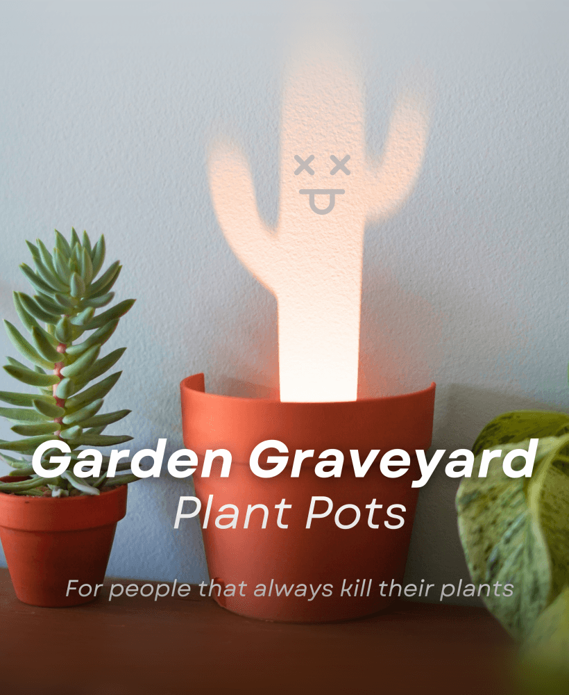 Garden Graveyard - Plant Pot Light Projections for people that kill their plants 3d model
