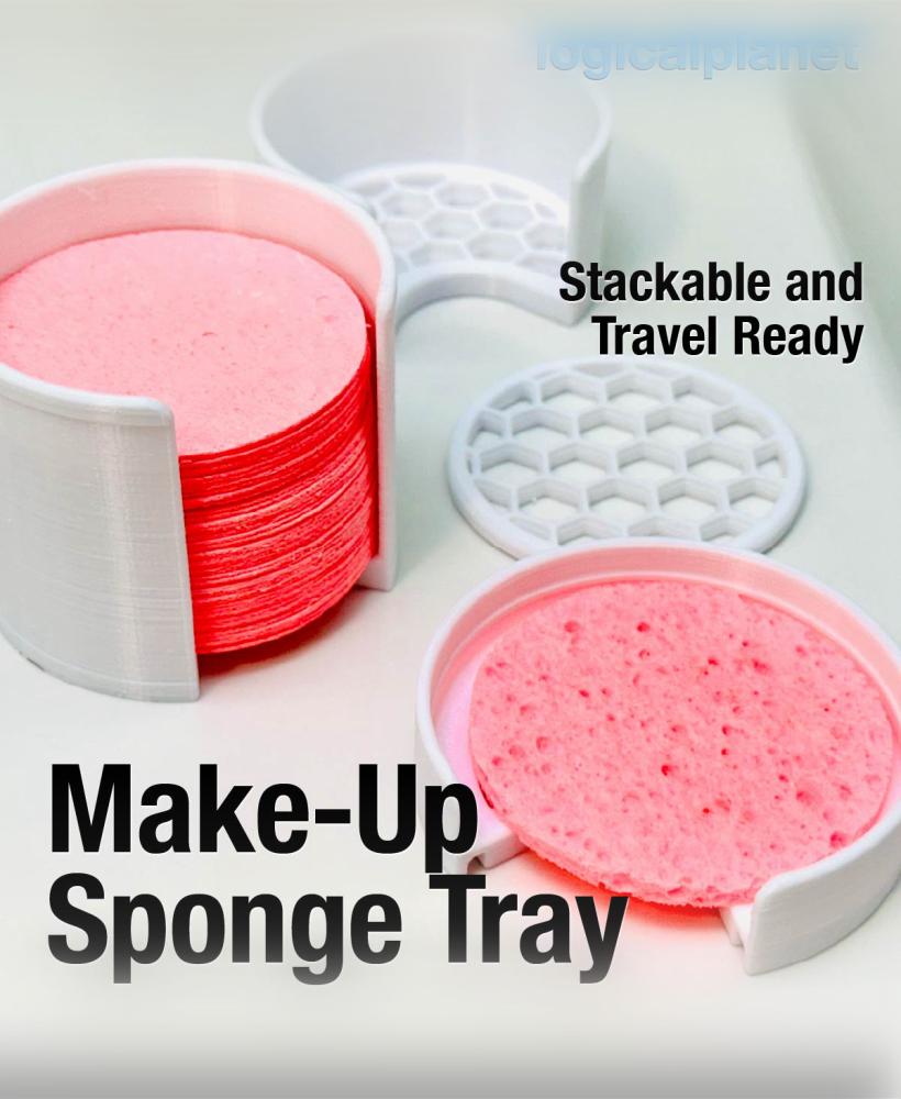 Make-Up Sponge Holder and Travel Kit 3d model