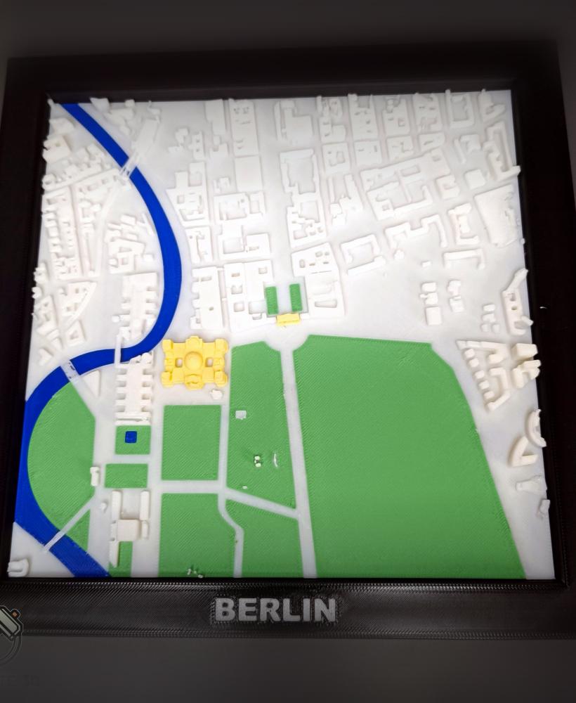 Berlin Landmarks 3D City Map 3d model