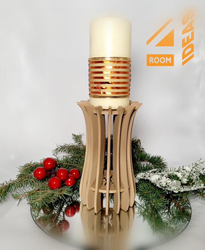 Pillar Candle Holder - extra large 3d model