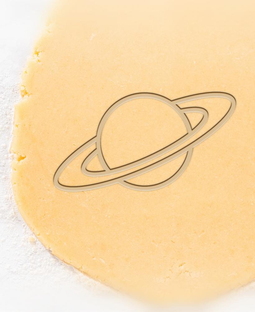 Saturn Cookie Cutter, Biscuit Cutter 3d model