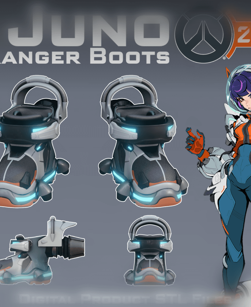 Si Fi Juno Space Ranger Boots Overwatch 2 3d model