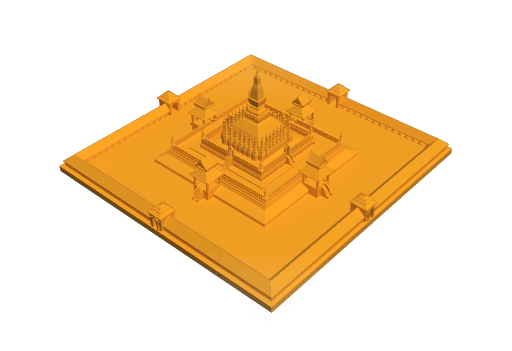 Thad Luang in Vientiane Capital.stl 3d model