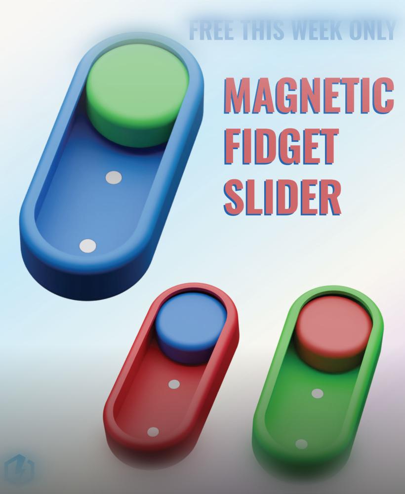  Magnetic Fidget Slider Toy – Ultimate Stress Relief & Focus Booster 3d model