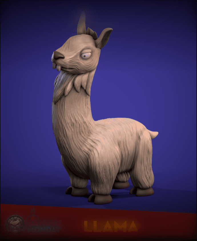 Llama 3d model