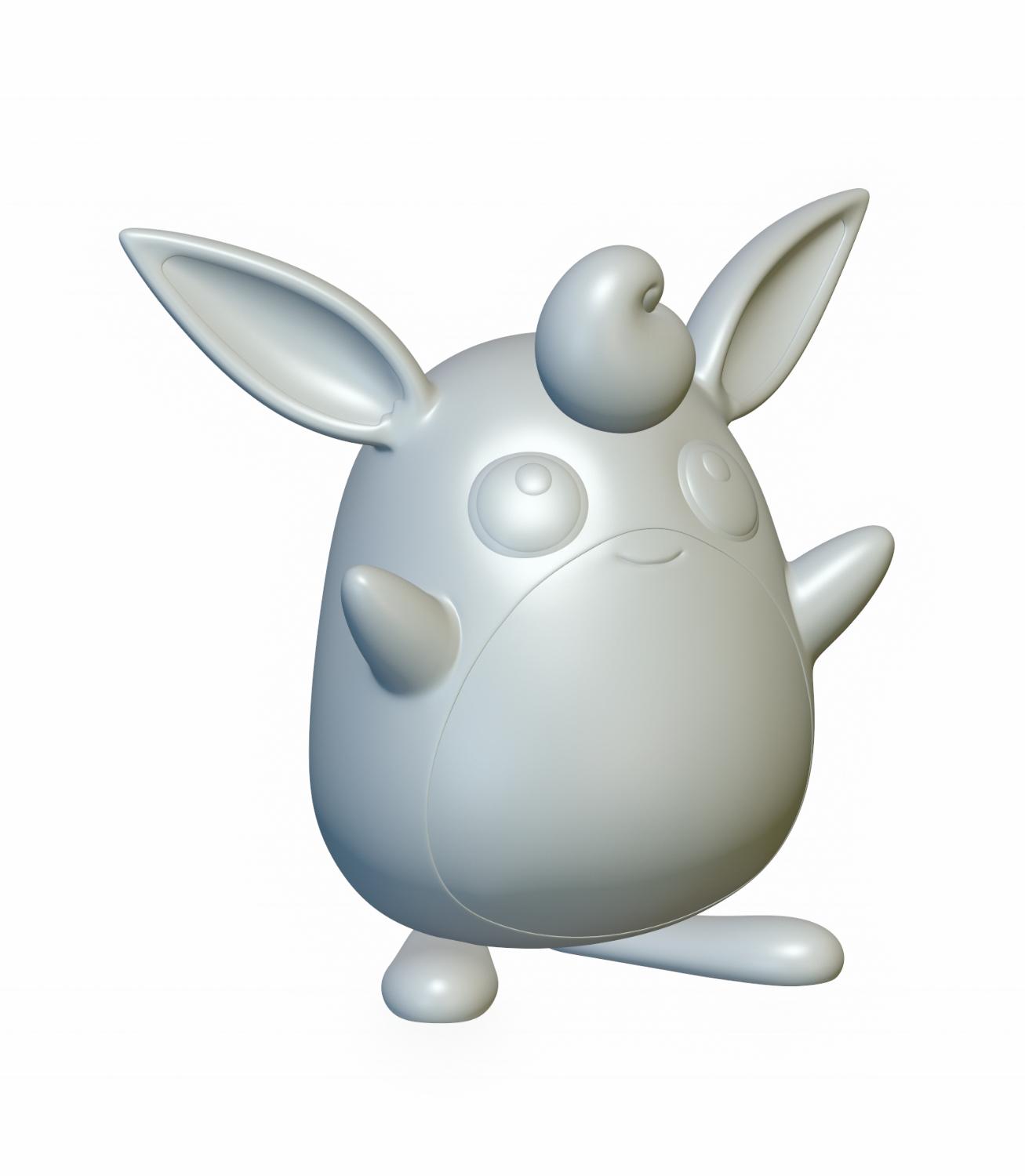 Pokemon Wigglytuff #40 - Optimized for 3D Printing 3d model