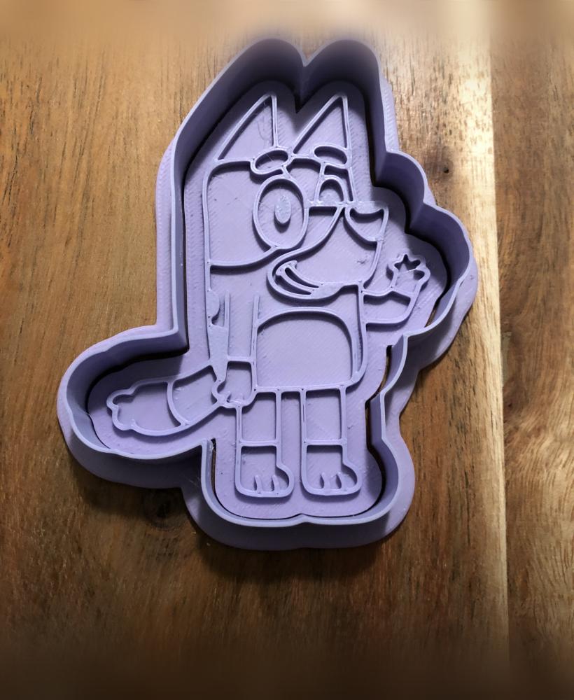 Bluey - Bluey Cookie Cutters and Stamps 3d model