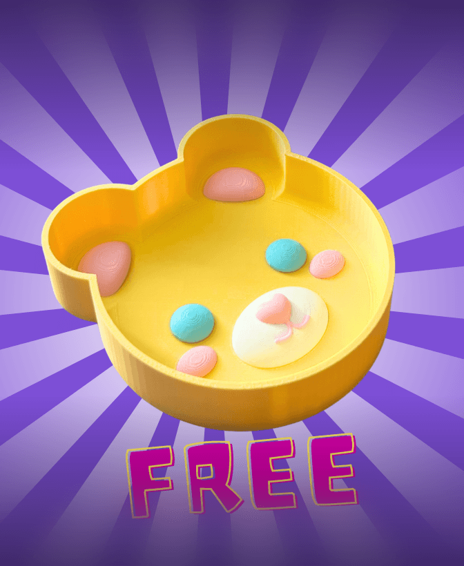 Bear Trinket Dish 3d model