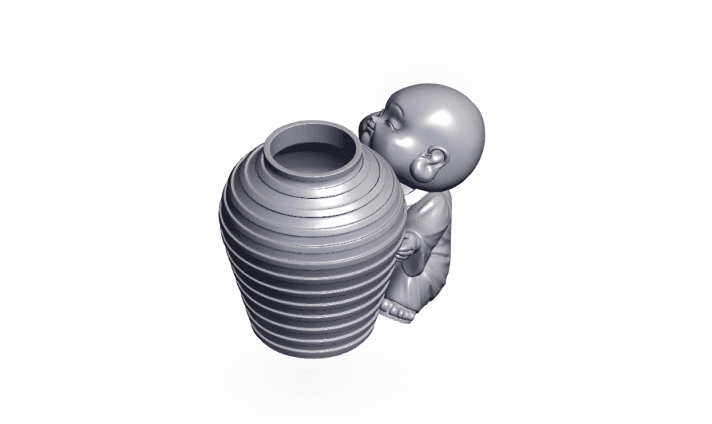 Buddha vase.stl 3d model