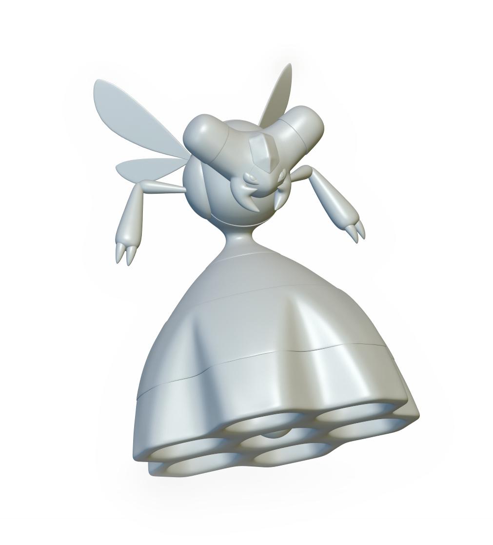Pokemon Vespiquen #416 - Optimized for 3D Printing 3d model