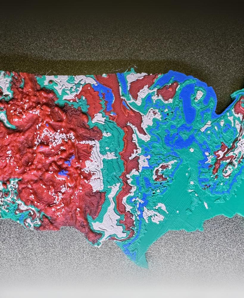 United States 3D Topographic Map 3d model