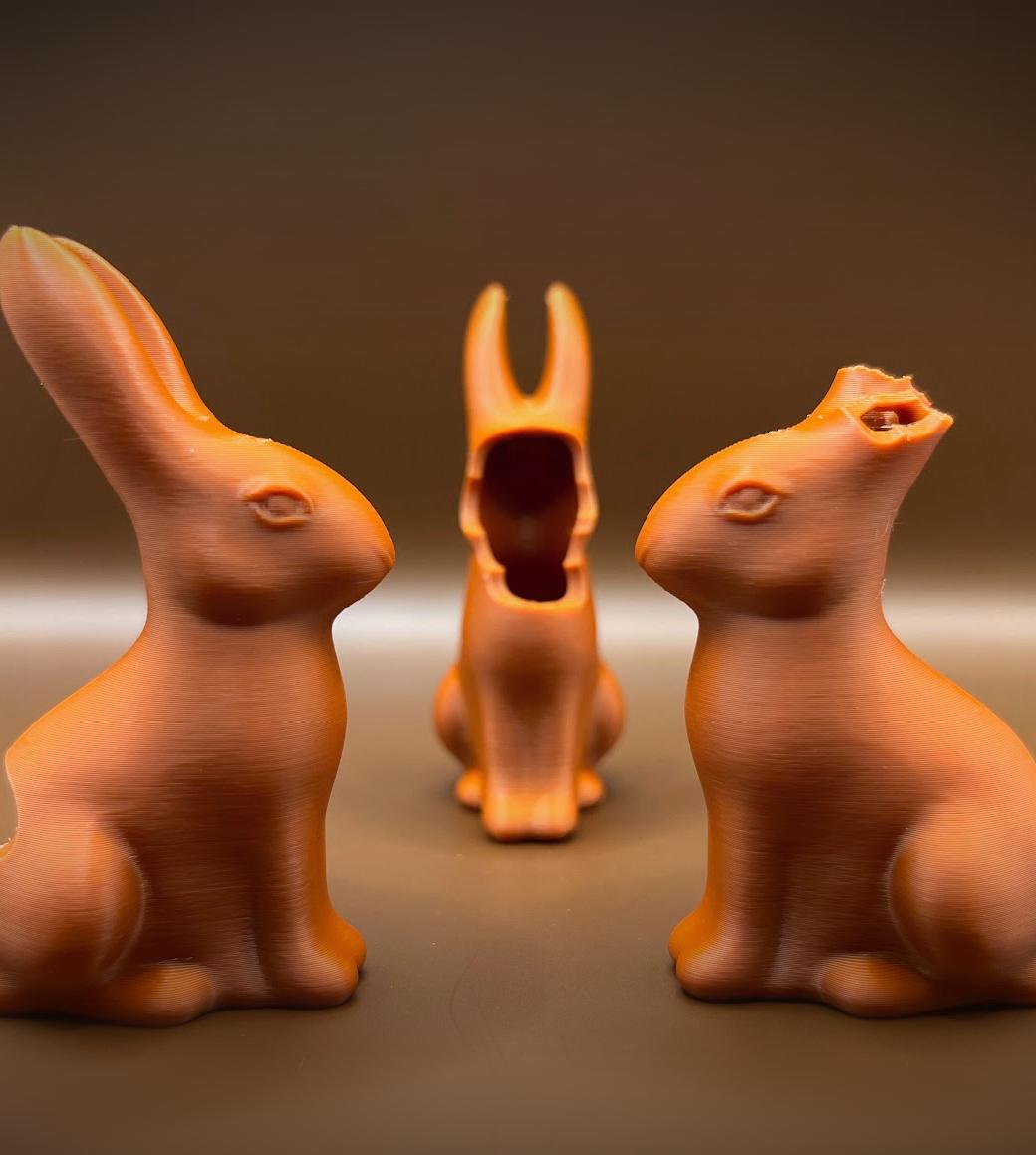 Chocolate Easter Bunnies 3d model