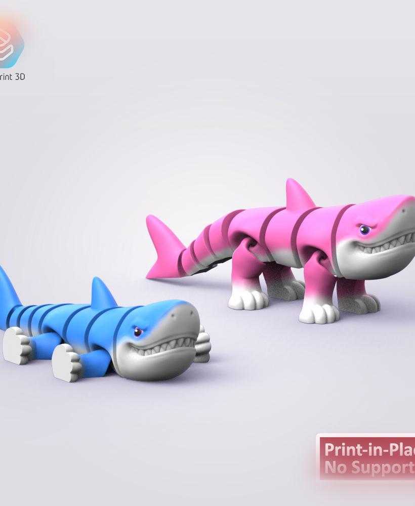 Flexi Walking Shark 3d model