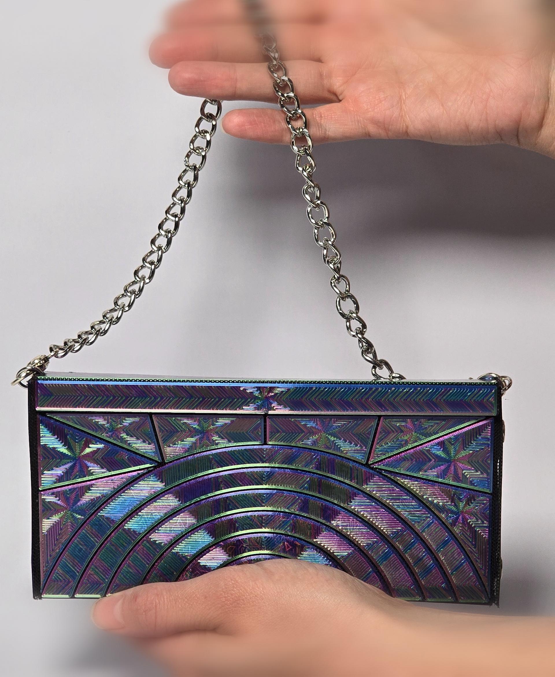 Foldable clutch with magnetic closure 3d model