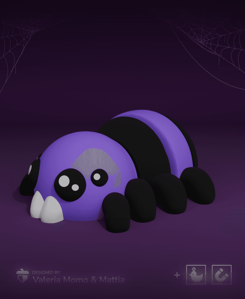 Halloween Cute Flexi Spider🎃✨ 3d model